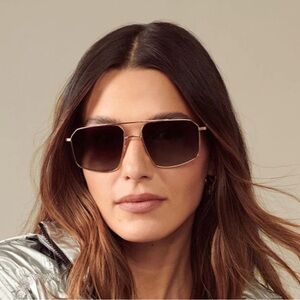 Krewe Aspen matte black fade titanium polarized sunglasses